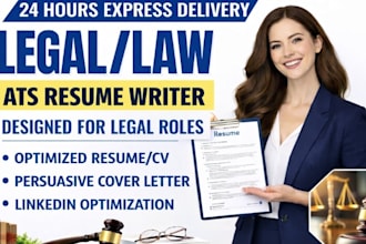 write ats legal resume, lawyer resume, attorney resume, paralegal resume
