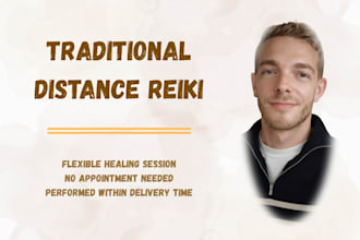 perform a traditional distance reiki healing session