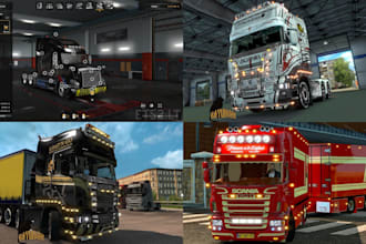 create custom cars, trunks, mods maps, skins for ets2 ats fs22 and beamng