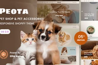 design pet store pet shopify store pet website pet dropshipping store pets store