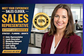 high ticket sales closer sales representative b2b online sales cold calling
