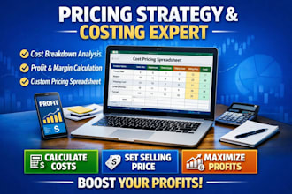 do pricing strategy, product costing, pricing spreadsheet with breakdown cost