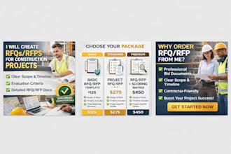 create an rfq or rfp for construction or facilities projects