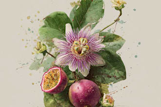 make custom botanical watercolor art for prints