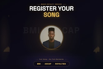 register your song with bmi or ascap for royalties fast