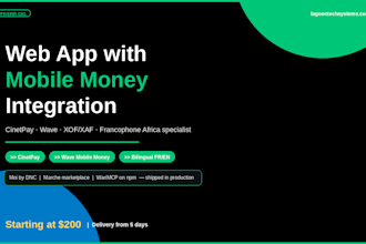 build a web app with mobile money and card payment integration