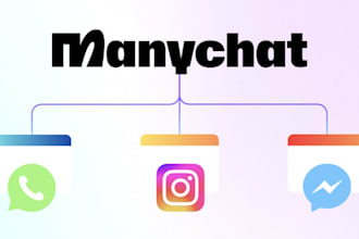create chatbot for whatsapp, instagram and facebook messenger using manychat