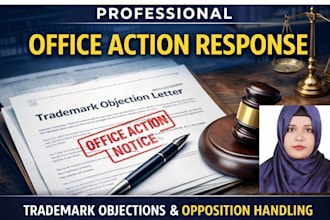 respond to trademark office actions and objections professionally
