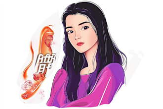 draw a custom character for professional