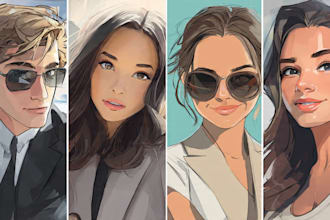 paint a realistic digital portrait