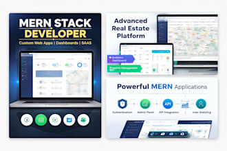 develop full stack web application using react node and next