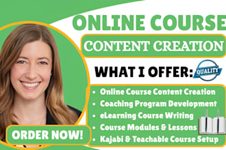 create digital coaching course content, business book, and elearning course ppt