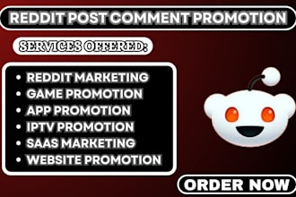 do organic reddit post or comment for saas tool ai website app product promotion