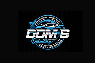 design automotive auto repair auto detailing car wash logo