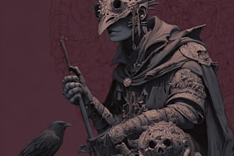 design dark fantasy and horror character