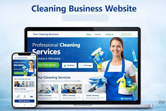wordpress cleaning business website, house office cleaning business website