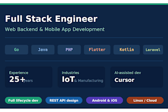 develop your web backend or mobile app