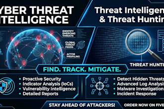 perform cyber threat intelligence and proactive threat hunting