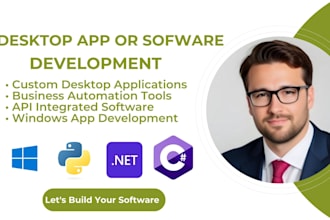 build custom windows desktop software application