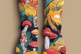 design custom and unique socks design