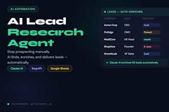 build an ai agent to find and enrich leads automatically