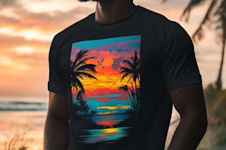 create amazing anime t shirt design cartoon t shirt design
