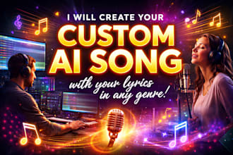 create custom ai song  with your lyrics and any genres