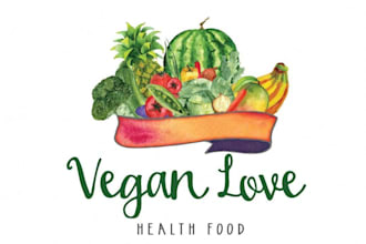 create a professional vegetable farm logo design