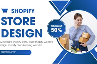 create shopify store, build shopify website design shopify dropshipping website