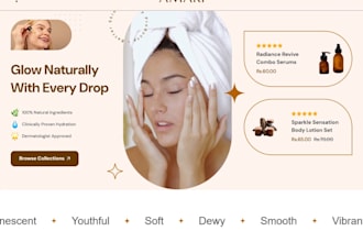 design skin care shopify store skincare website beauty website skincare store