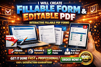 make fillable form, editable form, fillable pdf form, interactive fillable pdf