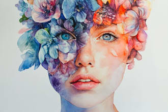 illustrate anything in watercolor style