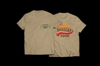 design restaurant cafe food tshirt design