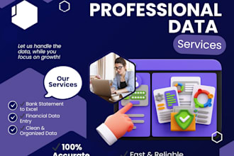 convert bank statement to excel and do financial data entries