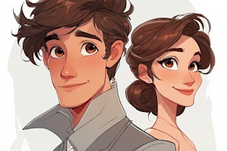 paint custom couple portrait