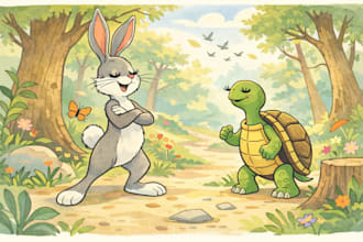 illustrate whimsical children storybook illustrations