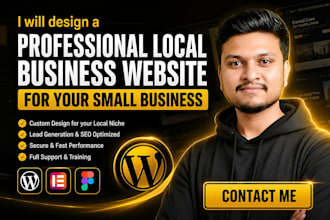 design a professional local business website for your small business