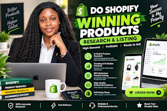 do shopify winning products research and listing