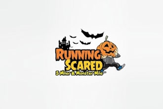 design classic running scared logo