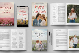 design book cover paperback ebook conversion poetry romance christian journal