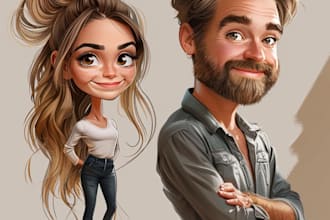 draw caricatures from photos
