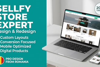 design or redesign a premium sellfy store