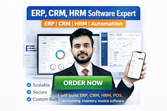 build custom erp, crm, hrm, pos, inventory, invoice software