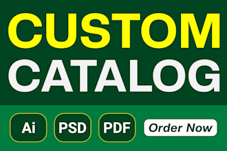 design custom wholesale product catalog brochure company profile or lookbook