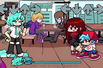 do fnf animated character sprite friday night funkin mod game music fnf sprite