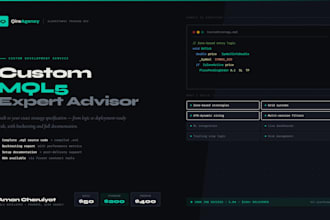 build a custom mql5 expert advisor for metatrader 5