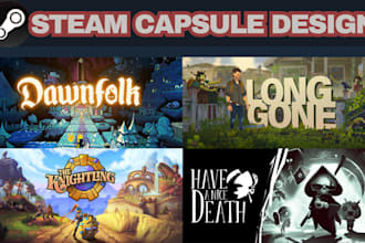 steam capsule artwork marketing banner steam capsule poster game cover art logo