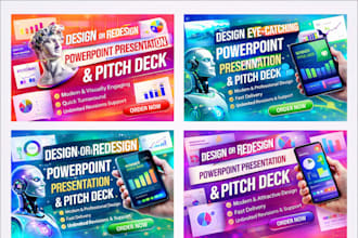 design or redesign powerpoint presentation and pitch deck