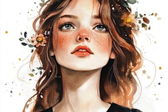 paint watercolor illustration and watercolor