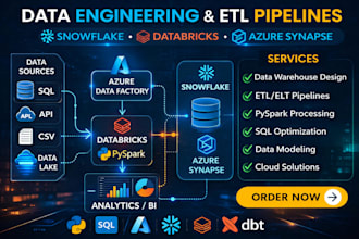 build modern data warehouse solutions using snowflake databricks and synapse